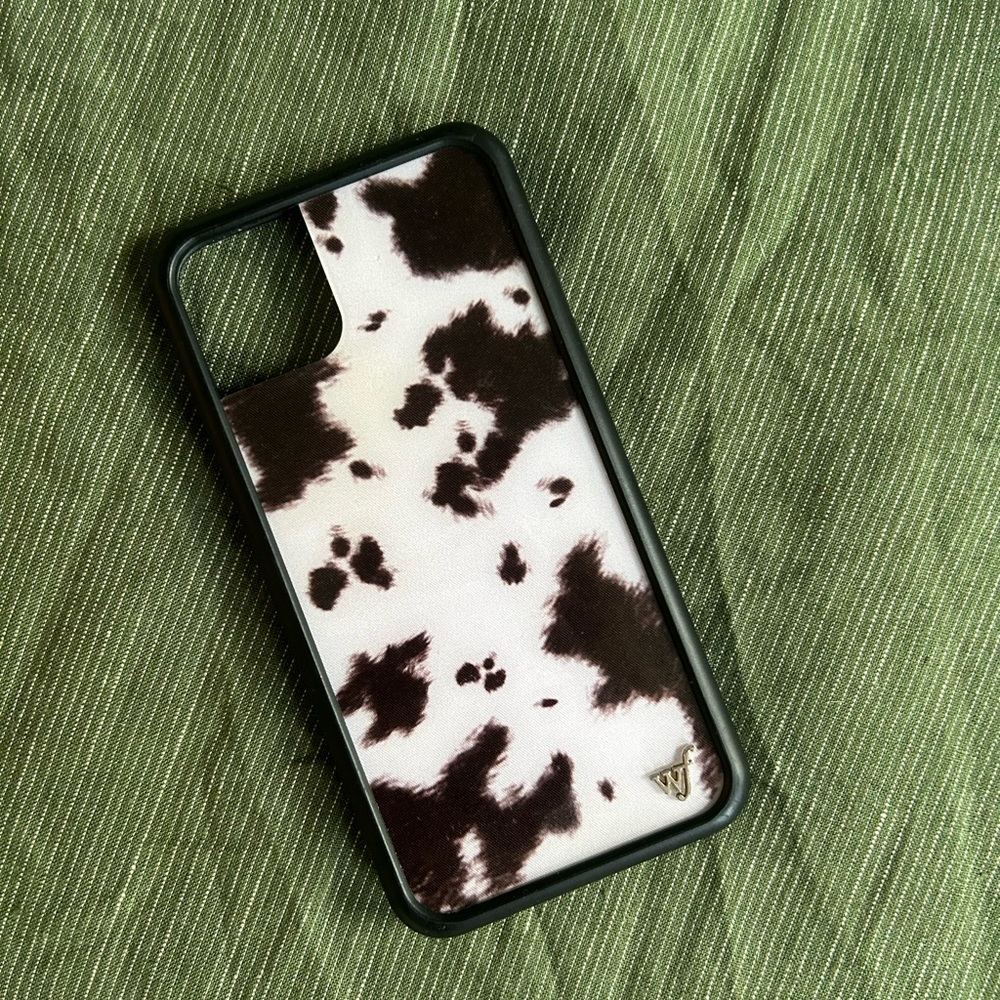 WILDFLOWER | Black and White Cowhide iPhone 11 Pro Max Case